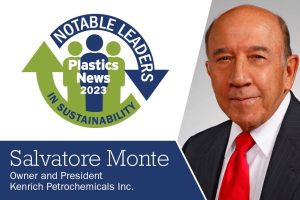 Plastic News 2023 Notable Leaders In Sustainability Sal Monte